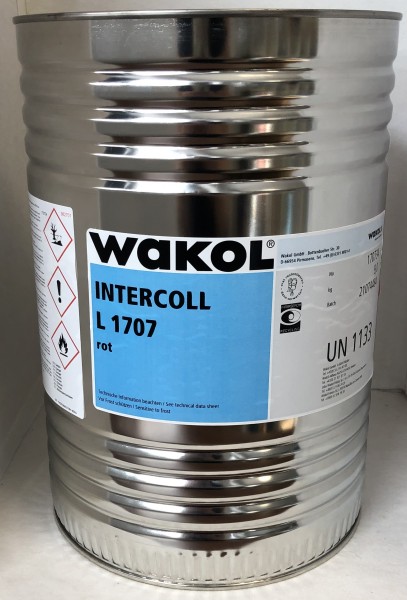 3x 9 kg Klebstoff - Wakol Intercoll L 1707 - rot