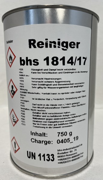 4x 1 L Reiniger - bhs 1814/17 - farblos