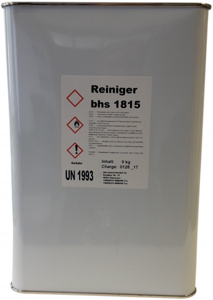 2x 9 kg Reiniger - bhs 1815 - farblos