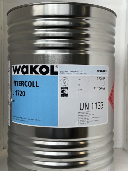 3x 9 kg Klebstoff - Wakol Intercoll L 1720 - rot