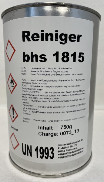 4x 1 L Reiniger - bhs 1815 - farblos