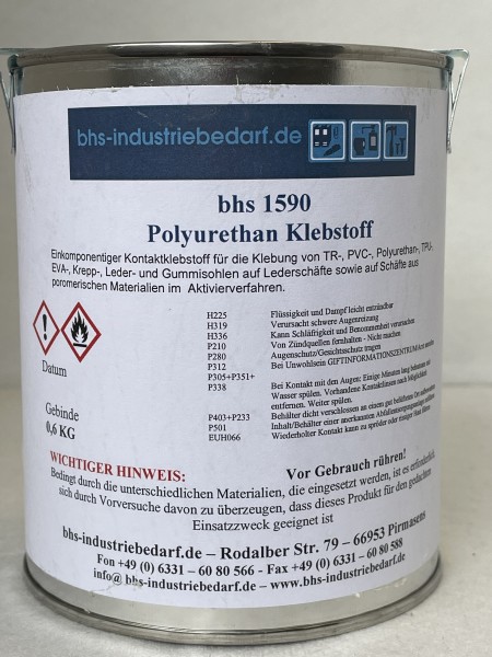 600 g Klebstoff - bhs 1590 Orthopädieschuhkleber - farblos