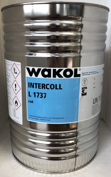 3x 9 kg Klebstoff - Wakol Intercoll L 1737 - rot