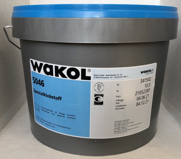 2x 10 kg Klebstoff - Wakol Latexkleber Dispersion 5046 - weiß